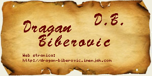 Dragan Biberović vizit kartica